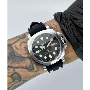 Custom Seiko Mod • PAM Black Day-Date Submersible w/ Sapphire Glass • 40mm